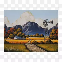 水彩画山林画-空若网 水彩画山林画-空若网