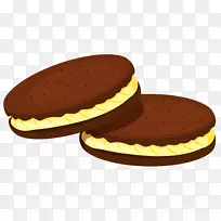 巧克力饼干夹艺术饼干剪贴画-空若网 巧克力饼干夹艺术饼干剪贴画-空若网