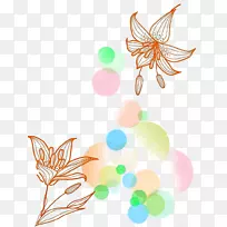 海报剪贴画-橙色百合边框演绎创意-空若网 海报剪贴画-橙色百合边框演绎创意-空若网