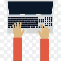 电脑键盘台式电脑手在电脑上-空若网 电脑键盘台式电脑手在电脑上-空若网