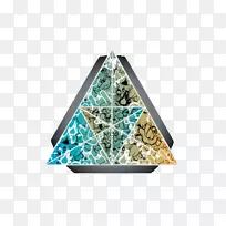 蓝梯度三角形-空若网 蓝梯度三角形-空若网