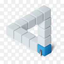 彭罗斯三角三维空间几何-三维三角形的错觉-空若网 彭罗斯三角三维空间几何-三维三角形的错觉-空若网