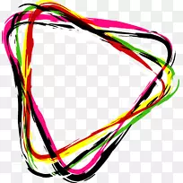 三角形下载-彩色边框三角形-空若网 三角形下载-彩色边框三角形-空若网