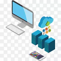 云计算-卡通黄金周电脑节-空若网 云计算-卡通黄金周电脑节-空若网