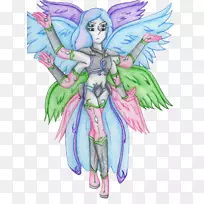 精灵金属涂层水晶宝石石英仙女-空若网 精灵金属涂层水晶宝石石英仙女-空若网