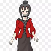 动画插图黑发外套-新衣服-空若网 动画插图黑发外套-新衣服-空若网