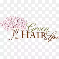 绿色头发水疗美容院-Spalogo材料-空若网 绿色头发水疗美容院-Spalogo材料-空若网