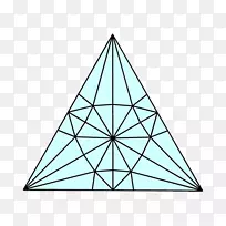 重心细分三角形对称自相似分形几何-空若网 重心细分三角形对称自相似分形几何-空若网