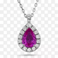 宝石项链,珠宝魅力和吊坠-粉红色宝石-空若网 宝石项链,珠宝魅力和吊坠-粉红色宝石-空若网