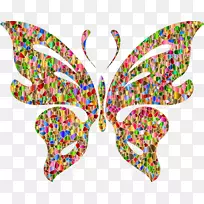 蝴蝶昆虫蜂夹艺术-蝴蝶剪贴画背景-空若网 蝴蝶昆虫蜂夹艺术-蝴蝶剪贴画背景-空若网