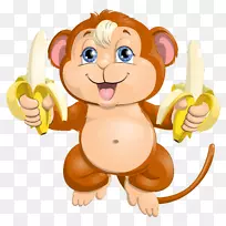 猴子可爱剪贴画-香蕉可爱猴子图片-空若网 猴子可爱剪贴画-香蕉可爱猴子图片-空若网