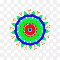 对称剪贴画万花筒圆图案-VR-空若网 对称剪贴画万花筒圆图案-VR-空若网