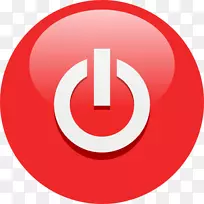 按钮可伸缩图形剪辑艺术红色电源按钮符号图标-空若网 按钮可伸缩图形剪辑艺术红色电源按钮符号图标-空若网