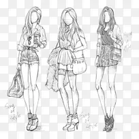 素描时尚插图设计-空若网 素描时尚插图设计-空若网
