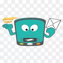 卡通电话插画艺术绿色插画助推器-空若网 卡通电话插画艺术绿色插画助推器-空若网