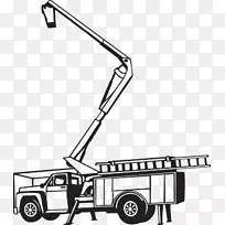 剪贴画空中工作平台小货车施工.卡车-空若网 剪贴画空中工作平台小货车施工.卡车-空若网