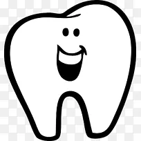 人类牙画剪贴画-快乐牙齿-空若网 人类牙画剪贴画-快乐牙齿-空若网