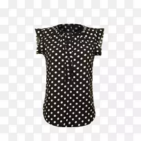 衬衫服装波尔卡点褶皱连衣裙-空若网 衬衫服装波尔卡点褶皱连衣裙-空若网