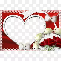 相框摄影情人节母亲节-红色相框心PNG-空若网 相框摄影情人节母亲节-红色相框心PNG-空若网