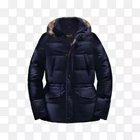 钴蓝外套袖子毛皮夹克-空若网 钴蓝外套袖子毛皮夹克-空若网