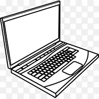 笔记本电脑剪辑艺术黑白png图片开放部分-膝上型电脑-空若网 笔记本电脑剪辑艺术黑白png图片开放部分-膝上型电脑-空若网