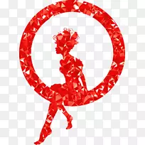 女性剪影剪贴画-红宝石-空若网 女性剪影剪贴画-红宝石-空若网