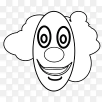 鼻子线艺术书文字着色书-小丑鼻子-空若网 鼻子线艺术书文字着色书-小丑鼻子-空若网