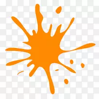 涂料橙色剪贴画-橙色碎片PNG-空若网 涂料橙色剪贴画-橙色碎片PNG-空若网