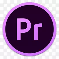 紫色文字符号品牌-adobe pr-空若网 紫色文字符号品牌-adobe pr-空若网