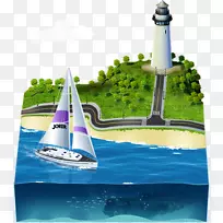 灯塔游艇水上运输水资源-帆船-空若网 灯塔游艇水上运输水资源-帆船-空若网