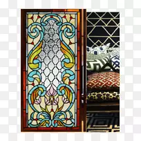 彩色玻璃窗引线玻璃-空若网 彩色玻璃窗引线玻璃-空若网