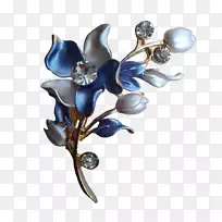 胸针钴蓝花首饰.粉刺-空若网 胸针钴蓝花首饰.粉刺-空若网