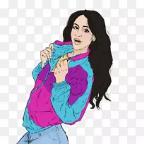 风衣外套插图卡通衬衫-第五和声-空若网 风衣外套插图卡通衬衫-第五和声-空若网