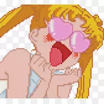 水手月亮水手海王星gif像素图像-动画心脏-空若网 水手月亮水手海王星gif像素图像-动画心脏-空若网