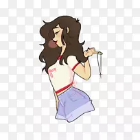 插画剪贴画手指服装女-女-空若网 插画剪贴画手指服装女-女-空若网