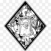 对称图案视觉艺术产品插图.钻石涂鸦-空若网 对称图案视觉艺术产品插图.钻石涂鸦-空若网