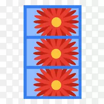 电蓝色向日葵对称区.介质wmm-空若网 电蓝色向日葵对称区.介质wmm-空若网