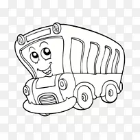 汽车着色书着色页儿童车辆-汽车-空若网 汽车着色书着色页儿童车辆-汽车-空若网
