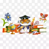 ��ӭ��ѧ����ī����pngͼƬ��ѧ-��ͥ��ҵ��ͨ-������