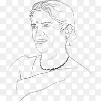 手指插图画脸颊前额女神拉克希米-空若网 手指插图画脸颊前额女神拉克希米-空若网