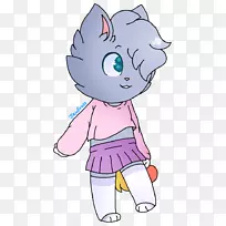 胡须脱节艺术插画猫女-空若网 胡须脱节艺术插画猫女-空若网