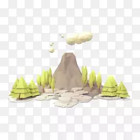 产品设计m-树-低聚树三维模型-空若网 产品设计m-树-低聚树三维模型-空若网