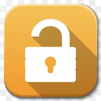 锁定符号黄色-应用程序解锁-空若网 锁定符号黄色-应用程序解锁-空若网