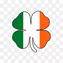 剪贴画叶植物茎线开花植物-爱尔兰三叶草-空若网 剪贴画叶植物茎线开花植物-爱尔兰三叶草-空若网