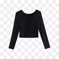 袖t恤领裁剪上衣t恤-空若网 袖t恤领裁剪上衣t恤-空若网