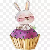 水彩画肉桂兔水彩画-兔子-空若网 水彩画肉桂兔水彩画-兔子-空若网