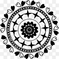 对称图案视觉艺术产品花-水彩曼陀罗-空若网 对称图案视觉艺术产品花-水彩曼陀罗-空若网