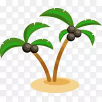 剪贴画树椰子图形图像树-空若网 剪贴画树椰子图形图像树-空若网