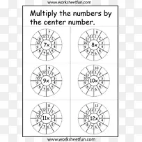 乘法表数学工作表乘法基本事实.数学-空若网 乘法表数学工作表乘法基本事实.数学-空若网