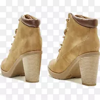 靴绒面高跟鞋步行靴-空若网 靴绒面高跟鞋步行靴-空若网